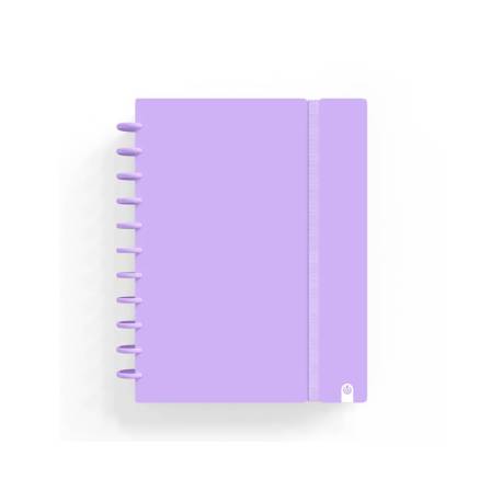 CUADERNO MARCA CARCHIVO INGENIOX FOAM A5 80H CUADRICULA MALVA PASTEL
