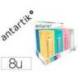 BOTELLA MARCA ANTARTIK ISOTERMICA ACERO INOXIDABLE LIBRE DE BPA 500ML EXPOSITOR CON 8 BOTELLAS