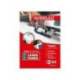 PAPEL PLASTICO YOSAN PAPERPLAST POLIESTER COLOR BLANCO BRILLO DIN A4 120 MC IMPRIMIBLE PAQUETE DE 50 HOJAS