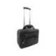 MALETIN PARA PORTATIL MARCA Q-CONNECT 16" NEGRO 1 ASA 2 BOLSILLOS EXTERIORES Y RUEDAS MEDIDAS 410X325X150 MM
