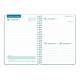 AGENDA ESCOLAR LIDERPAPEL 26-27 ESPIRAL CLASSIC DIA PAGINA A5 BILINGUE 70G PAPEL FSC AZUL TURQUESA