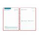 AGENDA ESCOLAR LIDERPAPEL 26-27 ESPIRAL CLASSIC DIA PAGINA A5 BILINGUE 70G PAPEL FSC ROJO