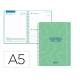 AGENDA ESCOLAR LIDERPAPEL 26-27 ESPIRAL CLASSIC DIA PAGINA A5 BILINGUE 70G PAPEL FSC VERDE