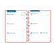 AGENDA ESCOLAR LIDERPAPEL 26-27 ESPIRAL CLASSIC SEMANA VISTA A5 BILINGUE 70G PAPEL FSC ROJO