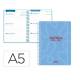 AGENDA ESCOLAR LIDERPAPEL 26-27 ESPIRAL CLASSIC SEMANA VISTA A5 BILINGUE 70G PAPEL FSC AZUL