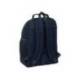 MOCHILA ESCOLAR SAFTA DOBLE CON CANTONERAS ADAPTABLE A CARRO REAL MADRID 25/26 420X320X150 MM
