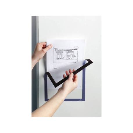 MARCO PORTA ANUNCIOS DURABLE DURAFRAME MAGNETICO DIN A4 COLOR NEGRO PACK DE 5 UNIDADES