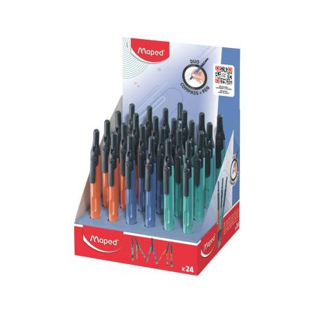 COMPAS MARCA MAPED DUO PEN COLORES SURTIDOS