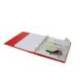 CARPETA CON RECAMBIO ANTARTIK A4 CUADRO 5MM FOAM 4 ANILLAS 35MM MIXTAS BICOLOR NEGRO ROJO