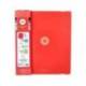 CARPETA CON RECAMBIO ANTARTIK A4 CUADRO 5MM FOAM 4 ANILLAS 35MM MIXTAS COLOR ROJO