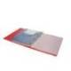 CARPETA CON RECAMBIO ANTARTIK A4 CUADRO 5MM FOAM 4 ANILLAS 35MM MIXTAS COLOR ROJO