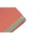 CUADERNO ESPIRAL MARCA ANTARTIK MICRO A4 TAPA FOAM 120H 90GR CUADRO 5MM 5 BANDAS 4 TALADROS COLOR CORAL