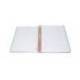 CUADERNO ESPIRAL MARCA ANTARTIK MICRO A4 TAPA FOAM 120H 90GR CUADRO 5MM 5 BANDAS 4 TALADROS COLOR CORAL