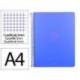 CUADERNO ESPIRAL MARCA ANTARTIK MICRO A4 TAPA FOAM 120H 90GR CUADRO 5MM 5 BANDAS 4 TALADROS COLOR AZUL