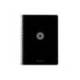 CUADERNO ESPIRAL MARCA ANTARTIK A4 TAPA FOAM 80H 90GR CUADRO 4MM CON MARGEN COLOR NEGRO
