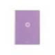 CUADERNO ESPIRAL MARCA ANTARTIK A4 TAPA FOAM 80H 90GR CUADRO 4MM CON MARGEN COLOR LAVANDA