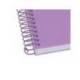 CUADERNO ESPIRAL MARCA ANTARTIK A4 TAPA FOAM 80H 90GR CUADRO 4MM CON MARGEN COLOR LAVANDA