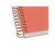 CUADERNO ESPIRAL ANTARTIK A4 TAPA FOAM 80H 90GR CUADRO 4MM CON MARGEN COLOR CORAL