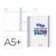 AGENDA ESCOLAR MARCA LIDERPAPEL 26-27 ESPIRAL GRAPHIC DIA PAGINA A5+ BILINGUE 80G PAPEL FSC FLOW