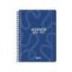 AGENDA ESCOLAR MARCA LIDERPAPEL 26-27 ESPIRAL CLASSIC 2 DIAS PAGINA A5 BILINGUE 70G PAPEL FSC AZUL MARINO