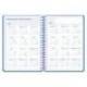 AGENDA ESCOLAR MARCA LIDERPAPEL 26-27 ESPIRAL CLASSIC SEMANA VISTA A5 BILINGUE 70G PAPEL FSC AZUL MARINO