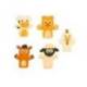 MARIONETAS DE DEDOS MARCA IMAGINOVO TINY TALES PVC GRANJA BLISTER DE 5 UNIDADES SURTIDAS