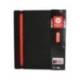 CARPETA 4 ANILLAS DE 35 MM MIXTAS MARCA ANTARTIK A4 FOAM BICOLOR NEGRO ROJO