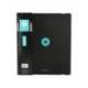 CARPETA 4 ANILLAS DE 35 MM MIXTAS MARCA ANTARTIK A4 FOAM BICOLOR NEGRO MENTA