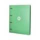 CARPETA 4 ANILLAS DE 35 MM MIXTAS MARCA ANTARTIK A4 FOAM COLOR VERDE MATCHA