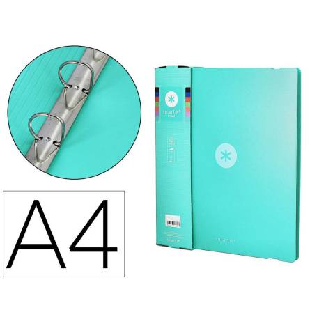 CARPETA 4 ANILLAS DE 35 MM MIXTAS MARCA ANTARTIK A4 FOAM COLOR MENTA