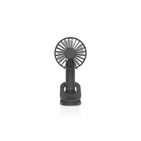 VENTILADOR DE MANO MARCA DAEWOO HIGH POWER 5W 3 VELOCIDADES RECARGABLE USB-C COLOR NEGRO