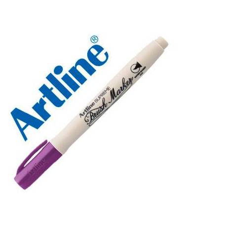 Rotulador Artline Supreme Brush Acuarelable Punta Pincel Magenta
