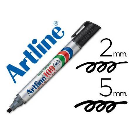 Rotulador Permanente Artline 109 Negro Punta Biselada