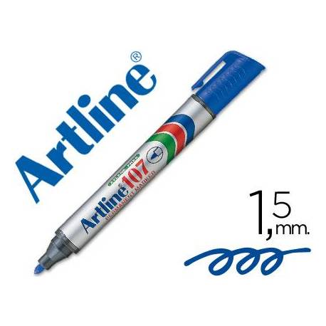 Rotulador Permanente Artline 107 Azul Punta Redonda