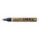 Rotulador Artline marcador permanente tinta metalica EK-900 color oro punta redonda 2.3 mm.