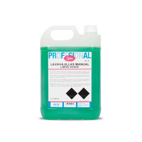 LAVAVAJILLAS MANUAL MARCA ZORKA LIMON VERDE GARRAFA 5 LITROS