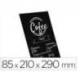 PIZARRA DE SOBREMESA MARCA ARCHIVO 2000 EN FORMA DE L A4 VERTICAL METACRILATO NEGRO 100% RECICLABLE 85X210X290 MM