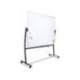 Pizarra Blanca Lacada Magnetica soporte volteable 90x120cm