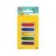 Banderitas separadoras flechas. Dispensador de 100 banderitas colores brillantes