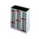 Modulo Paperflow monobloques 36 casillas gris.