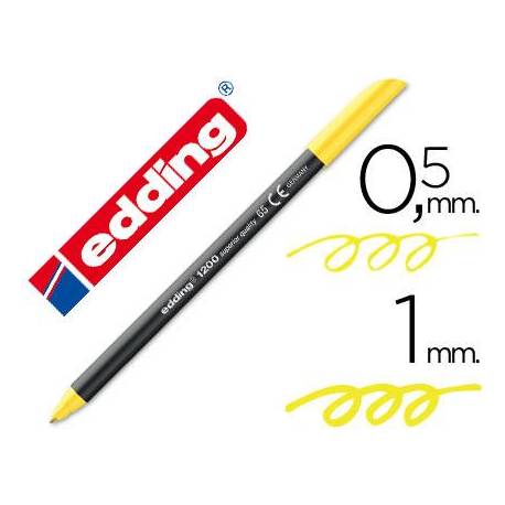 Rotulador Edding 1200 neon amarillo nº 65