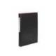 Carpeta plastico 2 anillas Pardo folio negro