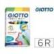 Rotulador Giotto Turbo Maxi Punta Gruesa Lavable caja de 6 rotuladores