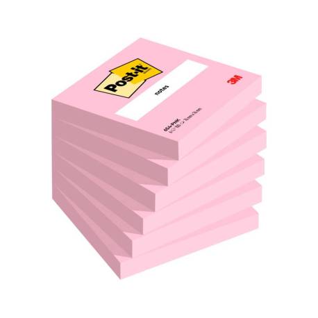 Post-it ® Bloc quita y pon fucsia 76 x 76 mm