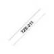 Cintas Brother TZE-211 6mm (ancho) x 8m (largo) laminada blanco/negro