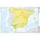 Mapa mudo España fisico