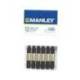 Lapices cera blanda Manley caja 12 unidades color negro