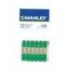 Lapices cera blanda Manley caja 12 unidades color verde natural