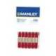 Lapices cera blanda Manley caja 12 unidades color carmin permanente