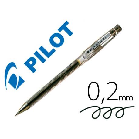 Boligrafo marca Pilot punta aguja 0,2 mm g-tec-c4 negro